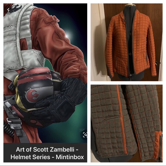 Vintage Jackets & Blazers - Vintage silk puffer jacket